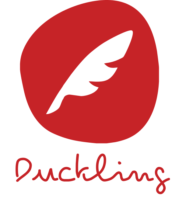 Duckling logo with text